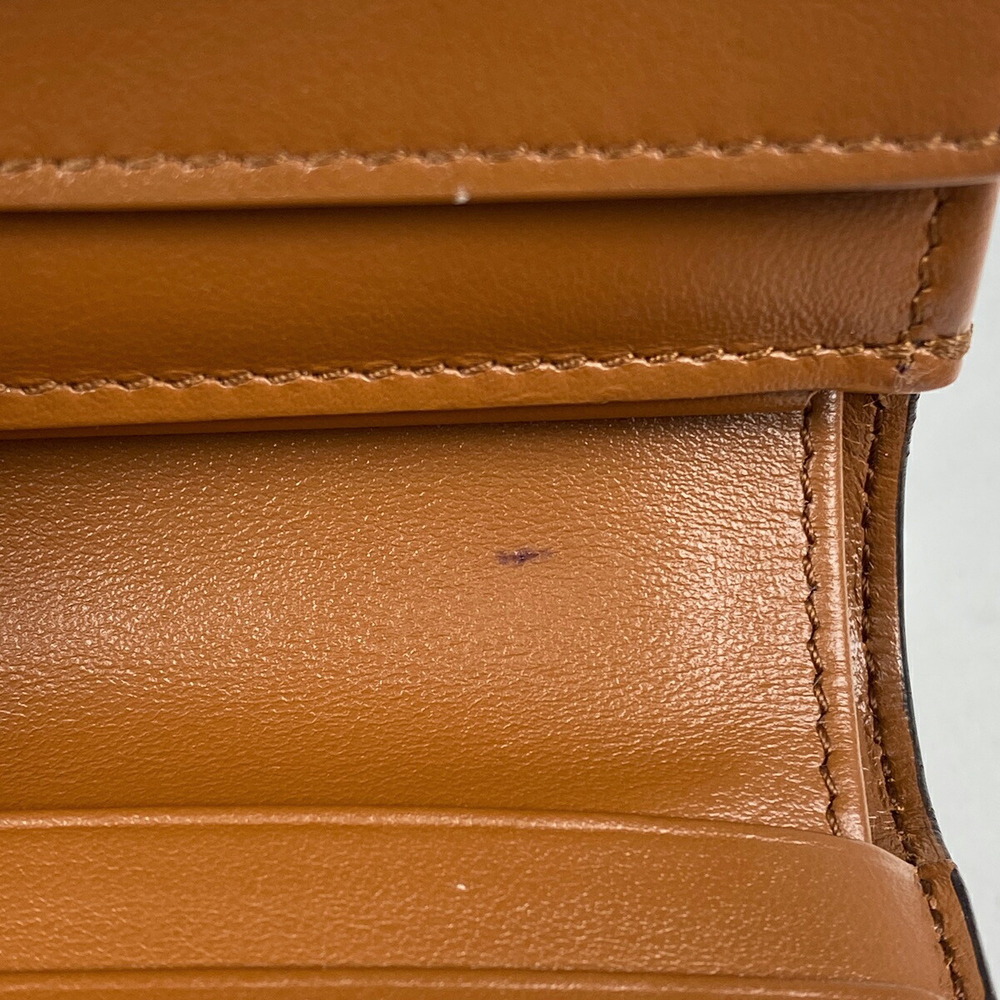 Celine Brown Leather Trifold Wallet - Picture 4 of 8
